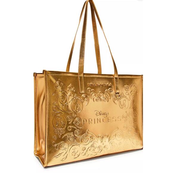 Bath and Body Works Disney Princess Gold tone Tote Bag Limited Edition NEW - Picture 1 of 4